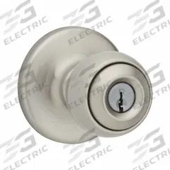 KWIKSET Door Knob Lockset: Office Knob Locksets, Nickel (MPN 400P-15-SMT-6AL-RCS). Key specifications — Lockset Style: Rose.