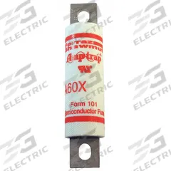 Semiconductor Fuse: A60X Series, Fast-Acting, 80 A, 600 V AC, Non-Indicating (MPN A60X80-4). Key specifications — Series: A60X; Brand: MERSEN; Voltage Type: AC Only.