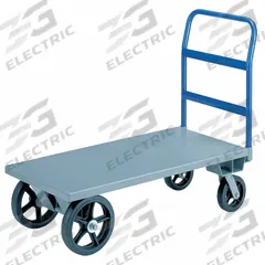 LITTLE GIANT Platform Truck: 3,000 lb, 60 in L x 36 in W x 16 1/2 in H Deck, Solid, 12 ga Deck, Std (MPN R-3660-S). Key specifications — Side Panel Type: No Side Panels; Brand: LITTLE GIANT; Color: Gray; Caster/Wheel Configuration: (2) Rigid.