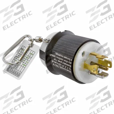 HUBBELL WIRING DEVICE-KELLEMS Circuit Tester: 277 V AC to 277 V AC, L7-20P, CAT I 277V - Receptacle Testers
