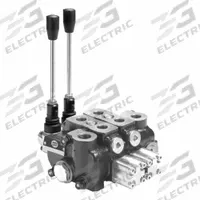 HYDRO CUSTOM Hydraulic Directional Control Valve: Four-Way / Four Positions, 13 gpm Flow Rate - Max (MPN 228321). Key specifications — Actuation Mechanism: Manual; Port Connections: Outlet; Spool Action: Spring Center; Work Connection Size: #8; Work Connection Type: SAE O-Ring Boss; Brand: HYDRO CUSTOM; Pressure Connection Size: #10.