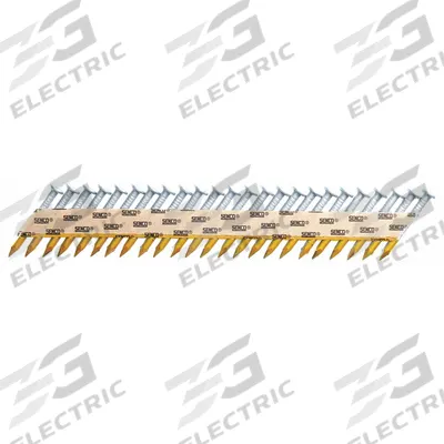 SENCO Metal Connector Nails,1.5" L,PK2000: Connector Nails, Flat, Smooth, Steel - Collated Metal Connector Nails
