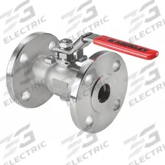 KECKLEY Manual Two-Way Ball Valve: 1/2 in, 316 Stainless Steel, Straight, Class 150 Flange (MPN BVF1RF2RSSRGSL-050). Key specifications — Brand: KECKLEY; Handle: Locking Lever.