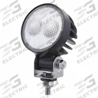 GROTE Vehicle Work Light: Round, Flood, LED, Bracket, Pigtail, Universal, Recessed Mount, Black (MPN 64G11). Key specifications — Housing Color: Black; Brand: GROTE; Electrical Connection: Pigtail; Installation Type: Removable.