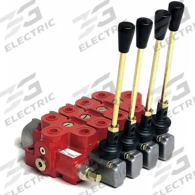 BUCHER HYDRAULICS Lever Operated Sectional Valve: Four-Way / Three Positions - Manual Spool Monoblock Valves