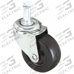 APPROVED VENDOR Stem Caster: Swivel, No Brake, 2 in Wheel Dia., 7/8 in Wheel Wd, Rubber, Rubber, Std (MPN 32007). Key specifications — attr1111099: APPROVED VENDOR; attr1111095: Black; attr1176855: Swivel.