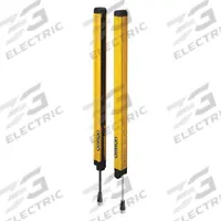 OMRON Light Curtain: 24V DC, 32 Beams, 20 mm Spacing, 670 mm Protected Ht, M12 (MPN F3SG4RA067030). Key specifications — attr1072113: 870 nm IR LED; attr1074635: 24V DC; attr211263: OMRON; attr1072122: M12; attr1072130: M12; attr1074628: Not Rated; attr1072126: 300 mA @ 24V DC.