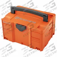 HUSQVARNA Battery Box: 36V, 5 Ah_9.4 Ah Battery Capacity, 4.0 Ah - 6.0 Ah/7.0 Ah - 9.0+ Ah (MPN Medium Battery Box). Key specifications — Features: Front Handle; Voltage: 36V; Accessory Type: Battery Box.