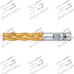 OSG Roughing End Mill: High Speed Steel, TiN Coating, 6 Flute, 1-1/4" Mill Dia, 2" LOC, 4-1/2" OAL (MPN 6912105)