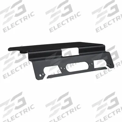 GROTE Mounting Bracket: Mounting Bracket, Black, Aluminum, 7/8 in Lg, 11 in Ht - Vehicle Light Mounts & Brackets