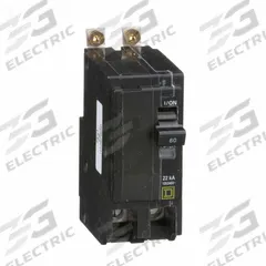 SQUARE D Miniature Circuit Breaker: 60 A, 120/240V AC, Single Phase, 22kA at 120/240V AC, 2 Poles (MPN QOB260VH). Key specifications — Phase: Single; Amps: 60 A; AC Voltage Rating: 120/240V AC; Max. AIR Rating: 22kA at 120/240V AC; For Use With: Square D NQOD Panelboards; Brand: SQUARE D.