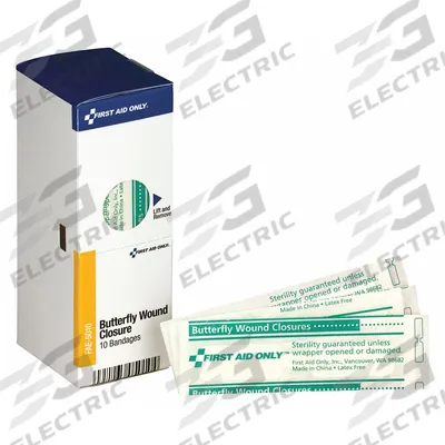 FIRST AID ONLY Wound Seal: Butterfly Wound Closures, 1/2 in Wd, 2 3/4 in Lg