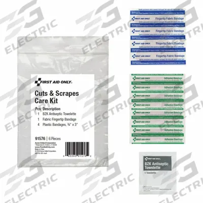 FIRST AID ONLY Wound Care Treatment Pack: Gen Purpose, 24 People Served, 6 Components - Classroom First Aid Kits