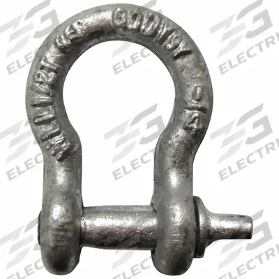 APPROVED VENDOR Anchor Shackle: Anchor Shackle, 1,000 lb Working Load Limit, Carbon Steel - Anchor Shackles for Lifting
