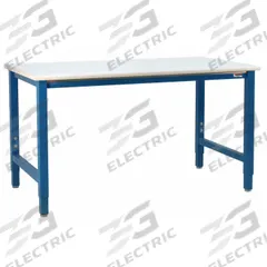 BENCHPRO Workbench: Adj Ht, Laminate, 72 in x 36 in, 6,600 lb Overall Load Capacity, Blue (MPN KD3672+LP). Key specifications — Brand: BENCHPRO.