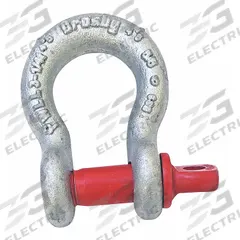 CROSBY Anchor Shackle: Anchor Shackle, 6,500 lb Working Load Limit, 1 11/16 in Compatible Sling Wd (MPN 1018473). Key specifications — Body Color: Silver; Brand: CROSBY.