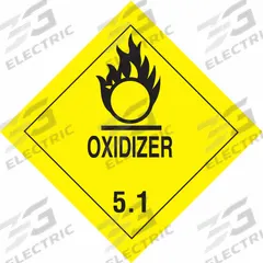 TAPECASE DOT Container Label: Oxidizer, 4 in x 4 in, 4 in Label Ht, 4 in Label Wd, Paper, 500 PK (MPN 16U815). Key specifications — Brand: TAPECASE; Message: Oxidizer.