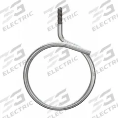 NVENT CADDY Bridle Ring: Steel, Galvanized, 1 1/4 in Trade Size / Wire Range, #10-24 Thread Size (MPN 2BRT20). Key specifications — Manufacturer Part Number: 2BRT20; Compatible Conduit Trade Size: 1-1/4 in; Thread Size: #10-24; Material: Steel; Finish: Galvanized; Color: Gray; For Use With: Low Voltage Cable; Overall Width: 1-1/4 in.