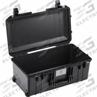 PELICAN Protective Case: 10 3/4 in x 21 5/8 in x 9 in Inside, No Foam, Black, Mobile, 9 lb Wt (MPN 1556AIRNF). Key specifications — Closure Type: Press Button; Brand: PELICAN; Carry-On Size: No.