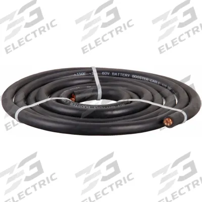 WESTWARD Battery Jumper Cable: 1/0 ga, 120 in Cable Lg, Black - Cut to Length Jumper Cables