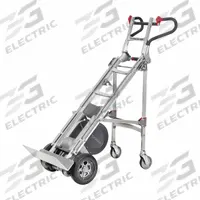 MAGLINER Stair Climber: Powered, 725 lb Cap, Folding, Aluminum, 10 in, Flat-Free, Folding (MPN NEO-HDL360F-4W). Key specifications — Frame Type: Rounded Back; Frame Material: Aluminum; Charge Time: 4.5 hr; Brand: MAGLINER.
