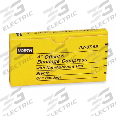 PIP GLOBAL SAFETY Gauze Compress: 4 in Dressing Lg, 3 in Dressing Wd, Cotton - Gauze Pads