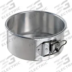 CHICAGO METALLIC Cake Pan: Springform Cake Pan Pan, Aluminum, Uncoated, 6 1/2 in Overall Dia, Silver (MPN 40406). Key specifications — Bead Closure: Closed Bead; Coating: Uncoated; Pan Style: Springform Cake Pan; Perforation: Solid; Brand: CHICAGO METALLIC; Color: Silver; Material: Aluminum; NSF Certified: No.