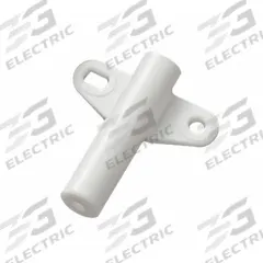 BANSBACH Gas Spring Bracket: Polyacetal, 12.7 mm Overall Ht, 44.45 mm Overall Wd (MPN OP-200-02 (W)). Key specifications — Brand: BANSBACH; Material: Polyacetal.