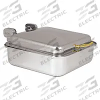 SPRING USA Buffet Server: 15 3/8 in Overall Lg, 19 in Overall Dp, 7 in Overall Ht, NSF Certified (MPN 2374-697). Key specifications — Base Material: Stainless Steel; Manufacturer Part Number: 2374-697; Product Type: Buffet Server; Brand: SPRING USA; NSF Certified: Yes; Lid Material: Stainless Steel; Color: Silver.