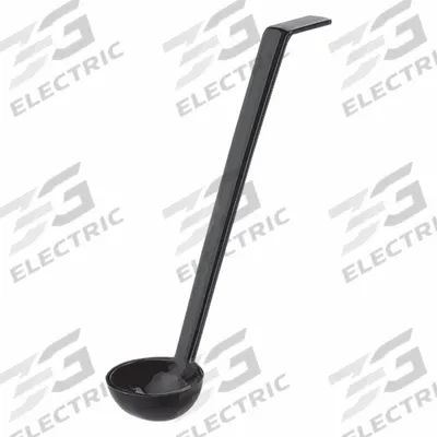 CAMBRO Ladle: 1 oz Capacity, Polycarbonate, Black, NSF Certified, 10 9/16 in Overall Lg - Ladles