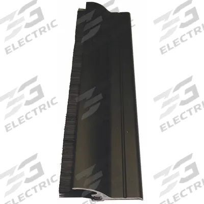 PEMKO Door Sweep: Brush Insert, Aluminum, 72 in Lg, 1/2 in Wd - Door Sweeps