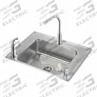 ELKAY Classroom Sink: Single Manual Handle, Lever, 28 in Overall Lg, 22 in Overall Wd, 18 ga (MPN DRKAD282255RC). Key specifications — Brand: ELKAY; Sink Material: Stainless Steel.