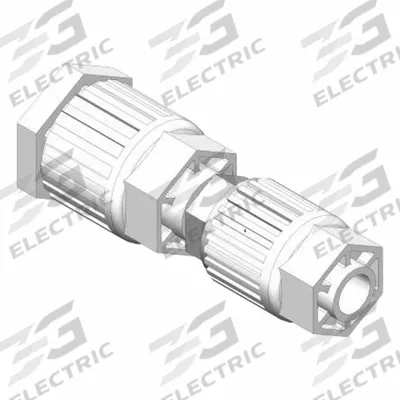SMC Fitting: 3/8 in OD x 3/8 in OD Size, Compression x Compression - PFA Compression Tube Fittings