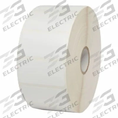 ZEBRA Barcode Printer Labels: 2 in Label Wd, 1 in Label Ht, White, 1 in Core Dia. - Desktop Thermal Transfer Labels