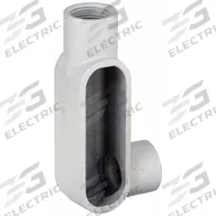 Conduit Outlet Body: Iron, 1 in Trade Size, LR Body, 11 cu in Body Capacity, Threaded Hub (MPN LR37). Key specifications — Finish: Powder Coated; For Use With: RMC; Brand: HUBBELL KILLARK; Hub Style: Threaded; Mfr. Series: Duraloy 7.