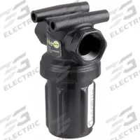 BANJO Inline Strainer: Polypropylene, 3/4 in, NPT, Mesh, 0.007 in Screen Size, 4 1/4 in Ht, 3 in Lg (MPN LSTM075-80). Key specifications — Screen Material: 316 Stainless Steel; Bowl Color: Black; Material: Polypropylene; Brand: BANJO; Seal Material: EPDM; Color: Yellow.