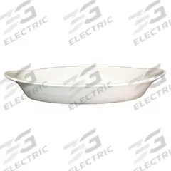 ITI Rarebit: 8 oz Capacity, 1 1/4 in Overall Dp, 4 1/8 in Overall Wd, 8 1/2 in Overall Lg, Oven Safe (MPN WRO-8-AW). Key specifications — Material: Vitrified Stoneware; Brand: ITI; Color: American White.
