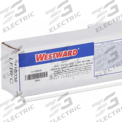 WESTWARD Brazing Alloy: Low-Fuming Bronze, 0%, RBCuZn-C, 1/8 in x 36 in - Low-Fuming Bronze Brazing Alloys