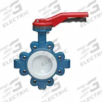 GHIBSON Butterfly Valve: 2 1/2 in Pipe Size, Concentric, 250 psi Max. Pressure (CWP), Lug, PTFE, FKM (MPN G551P-2-1/2). Key specifications — Brand: GHIBSON; Handle Type: Gear Operated Handwheel; Disc Material: Stainless Steel.