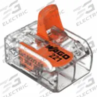 WAGO Lever Wire Connector: 2 Port, 20 AWG – 10 AWG Solid Wire Size Range, 30 A, 600 V, 221 Series (MPN 221-612/K194-4045). Key specifications — attr1307071: WAGO; attr1307104: Lever; attr1351713: 221.
