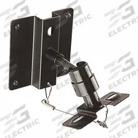 VIDEO MOUNT PRODUCTS Speaker Mount: Max. 10 lb, Fixed, 180° Swivel, 180° Down, Powder Coated, 1 PR (MPN SP001). Key specifications — Manufacturer Part Number: SP001; Finish: Powder Coated; Includes Mounting Hardware: Yes; Material: Steel; Brand: VIDEO MOUNT PRODUCTS; Color: Black.