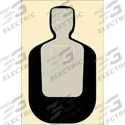 ACTION TARGET Shooting Range Targets: Paper, Silhouette Target, 3 3/4 ft Ht, 24 in Wd - Silhouette Targets
