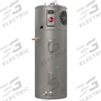 RHEEM Electric Tank Water Heater: 208 to 240V, 50 gal, 5,000 W, Single Phase, 78.6 in Ht (MPN PROPH50 T2 RH400-30). Key specifications — Phase: Single; Brand: RHEEM; Maximum Recovery Flow Rate: 27 gph @ 90°F.