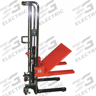 Dayton Platform Lift Truck: 880 lb, 3 3/8 in to 59 in, Steel - Platform Lift Trucks & Stackers