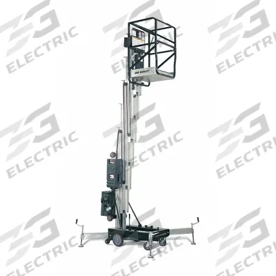 JLG Mobile Personnel Lift: Battery, Push-Around, 24.8 ft Elevated Platform Ht - Push-Around Vertical Lifts