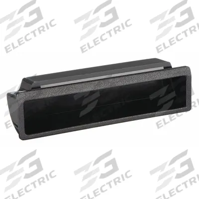 SUGATSUNE Recessed Pull Handle: Snap-In, Plastic, Black, Tray, 3.9 in Overall Lg - Angled Inset Pull Handles