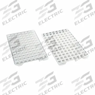 MTC BIO Sealing Mat: Square, 96 Wells, White, - Opening, Silicone - Sealing Mats