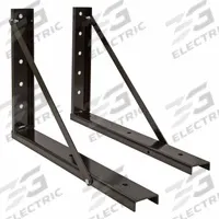 BUYERS PRODUCTS Mounting Kit: Mounting Bracket, Truck Boxes, 24 in Lg (In.), 18 in Overall Ht, Steel (MPN 1701011B). Key specifications — Type: Mounting Bracket; Compatible with Product Type: Truck Boxes; Includes: Mounting Brackets; Material: Steel; Color: Black; Brand: BUYERS PRODUCTS.
