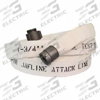 JAFLINE Fire Hose: Double Jacket, 3 in Hose Inside Dia, 25 ft Hose Lg, White (MPN JL300W025-NH250). Key specifications — attr660609: NST x NH; attr660602: Rocker; attr660607: Aluminum.