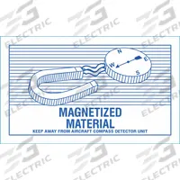 STRANCO INC DOT Handling Label: Magnetized Material, 3 in x 5 in, 3 in Label Wd, Label, 25 PK (MPN HMSL-3502-V25). Key specifications — Message: Magnetized Material; Material: Self-Sticking; Brand: STRANCO INC.